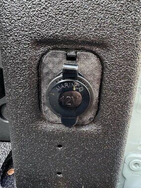 12V Outlet Plug Cover Plate for Ford Maverick Black